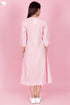 Cambric Cotton Dress In Striped Print